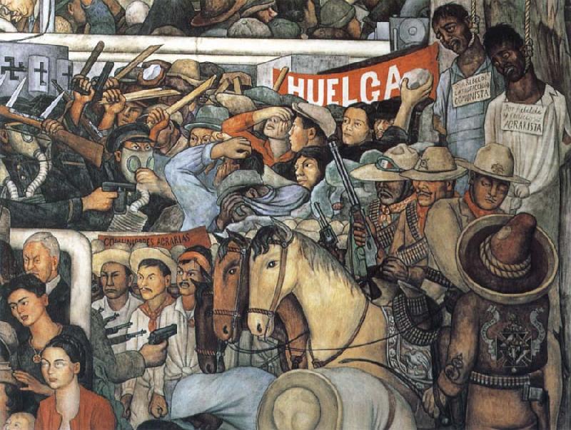 Diego Rivera Today and Future of Mexico China oil painting art